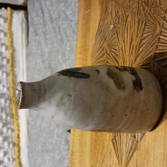 Vintage Stoneware Bud Vase Sailing Ship - Picture 4 of 9